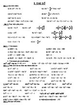 Đề cương ôn thi môn Toán học Lớp 8